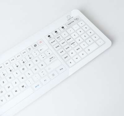 e-medic™ Tastatur GL - Glastastatur